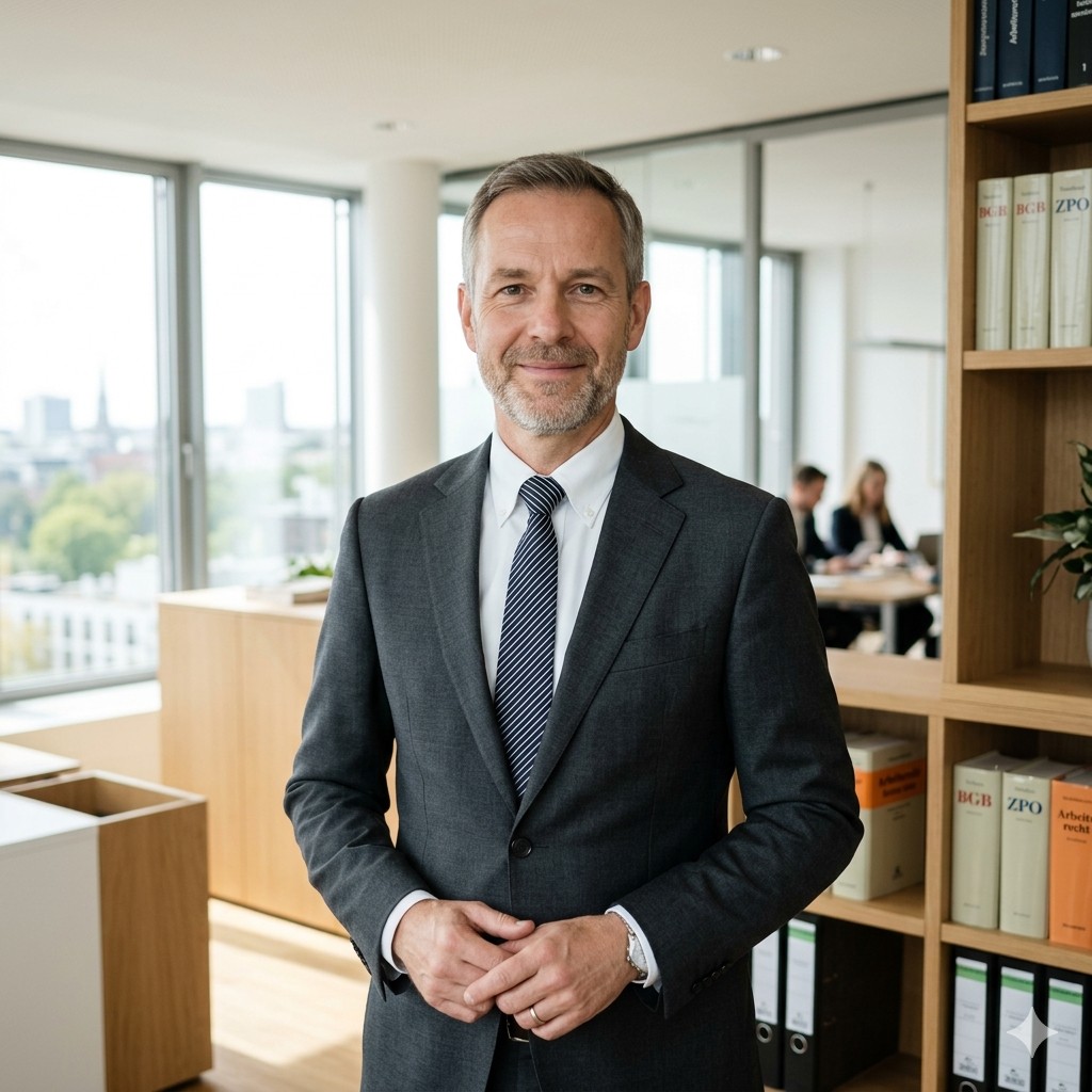 Portrait von Martin Keller in einem modernen Kanzleiraum